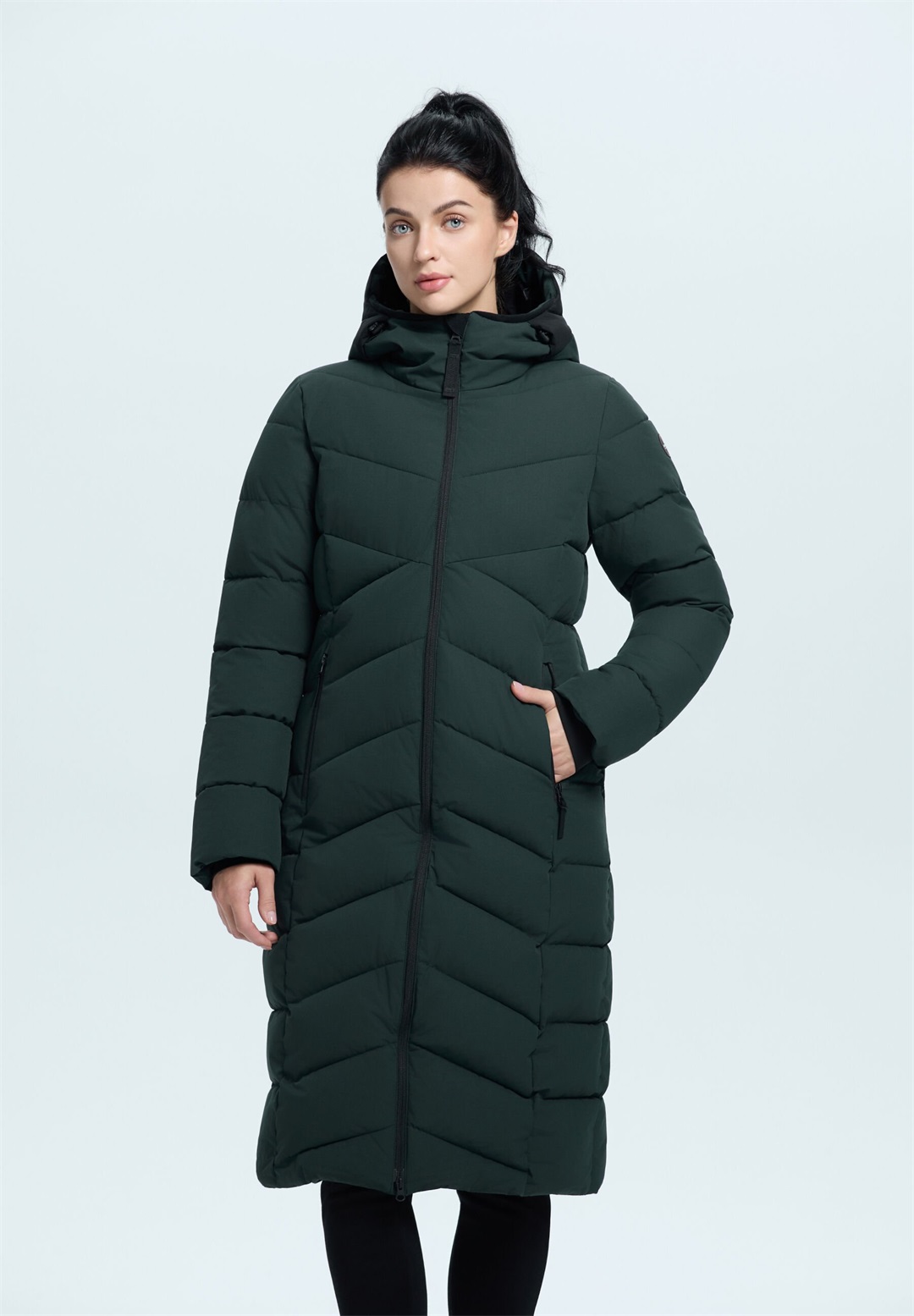 Icepeak Wintermantel - dunkel grün/dunkelgrün