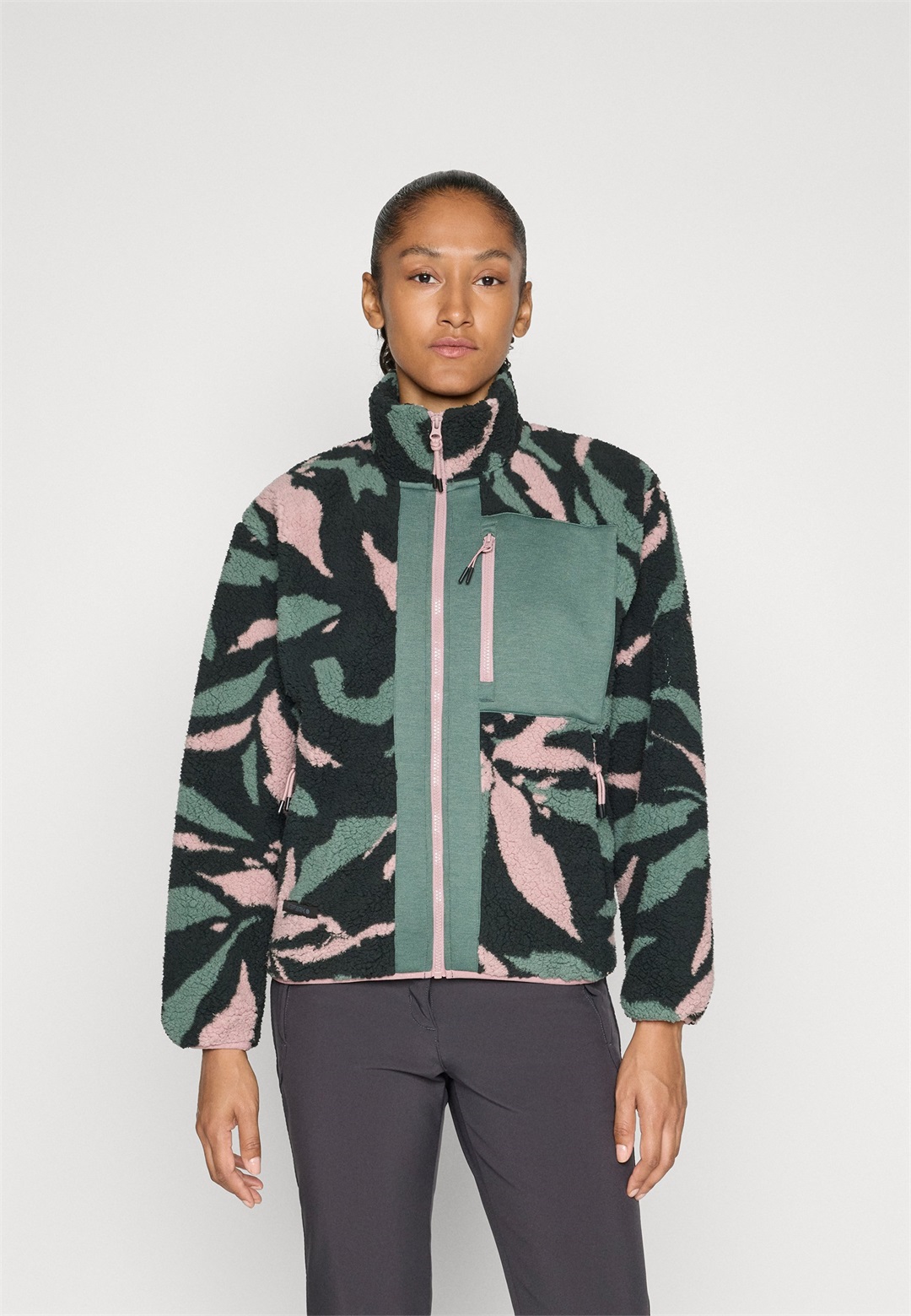 Icepeak ADDIAS - Fleecejacke - dark green/dunkelgrün