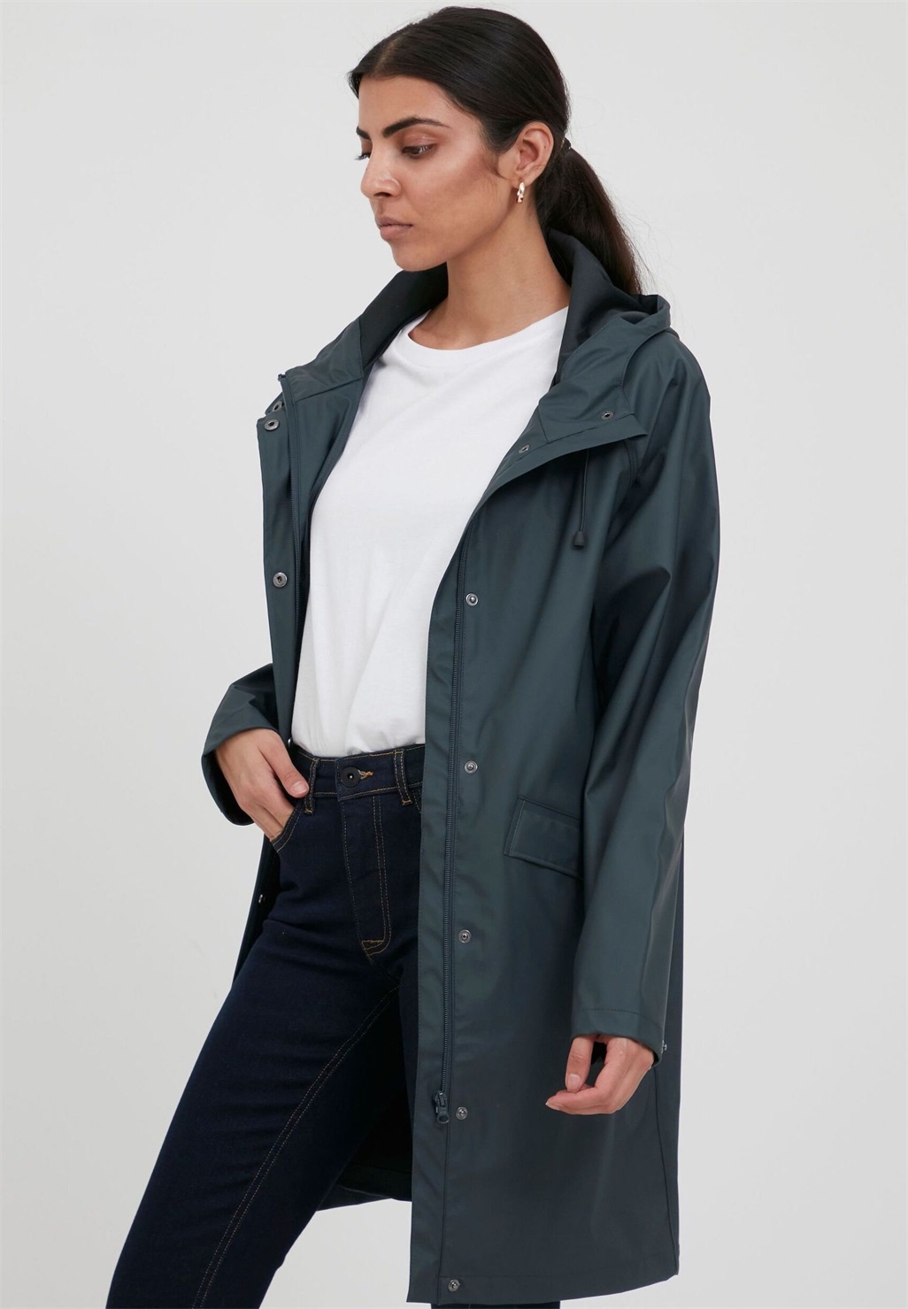 ICHI IHTazi - Regenjacke / wasserabweisende Jacke - total eclipse/dunkelblau