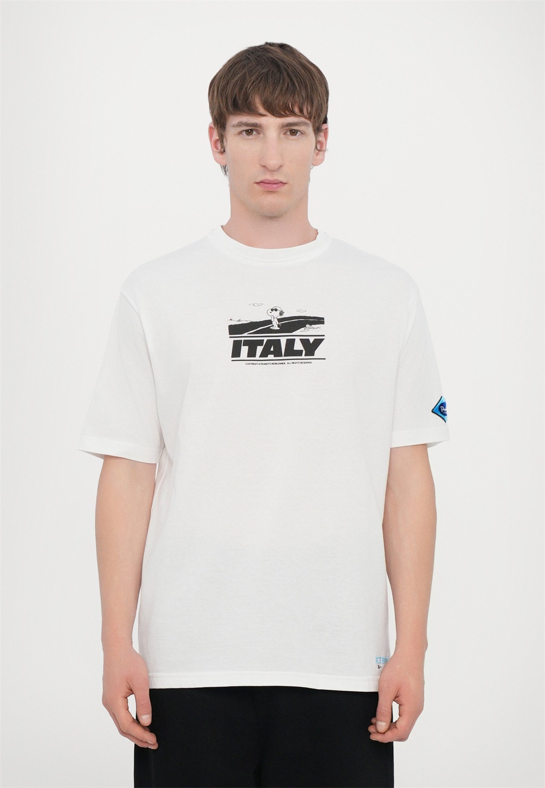 Iceberg T-Shirt print - bianco ottico/weiß