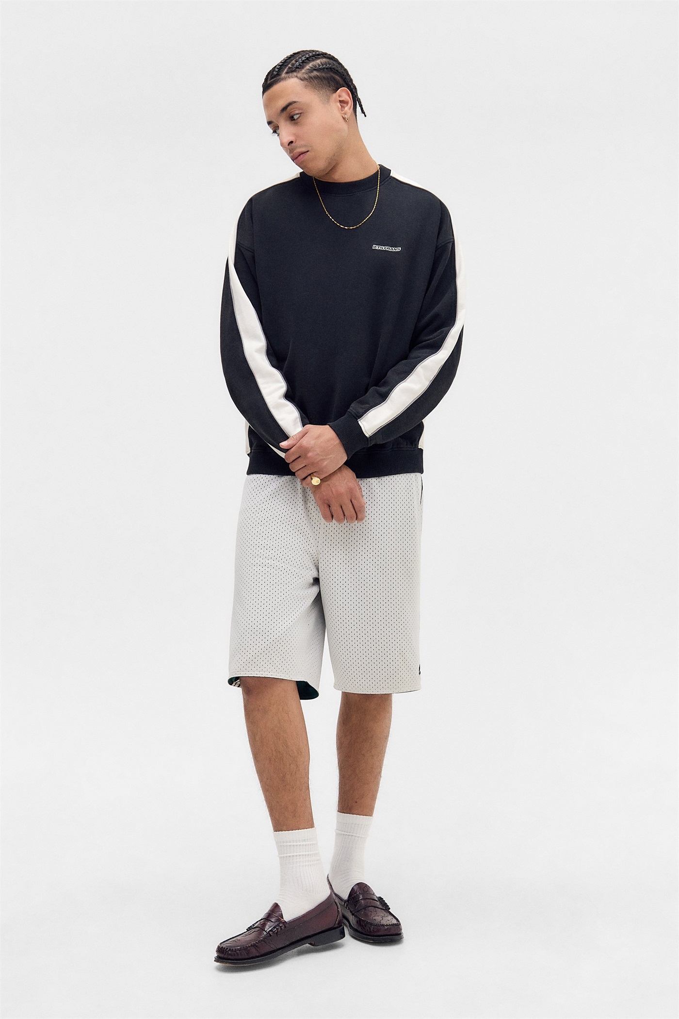 iets frans... OCTAVIUS PANEL UNISEX - Sweatshirt - black/schwarz