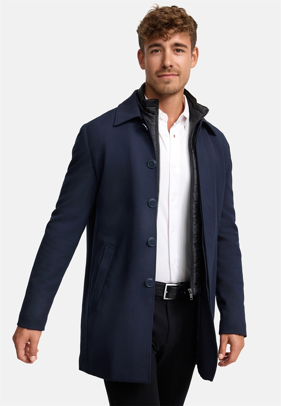 INDICODE JEANS INBENYOME - Kurzmantel - dark navy/dunkelblau