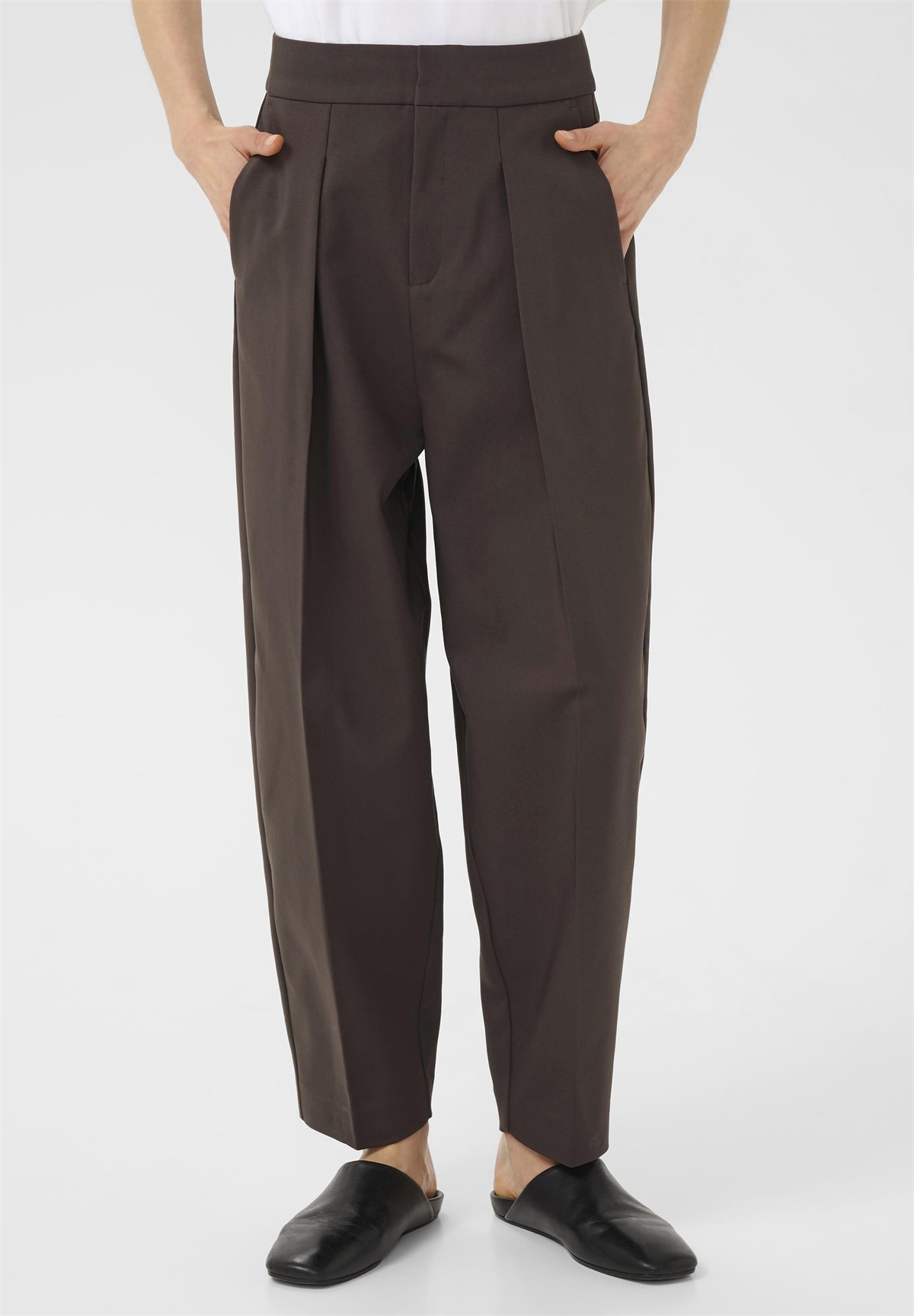 InWear ZellaIW Barrel Pant - Stoffhose - americano/dunkelbraun