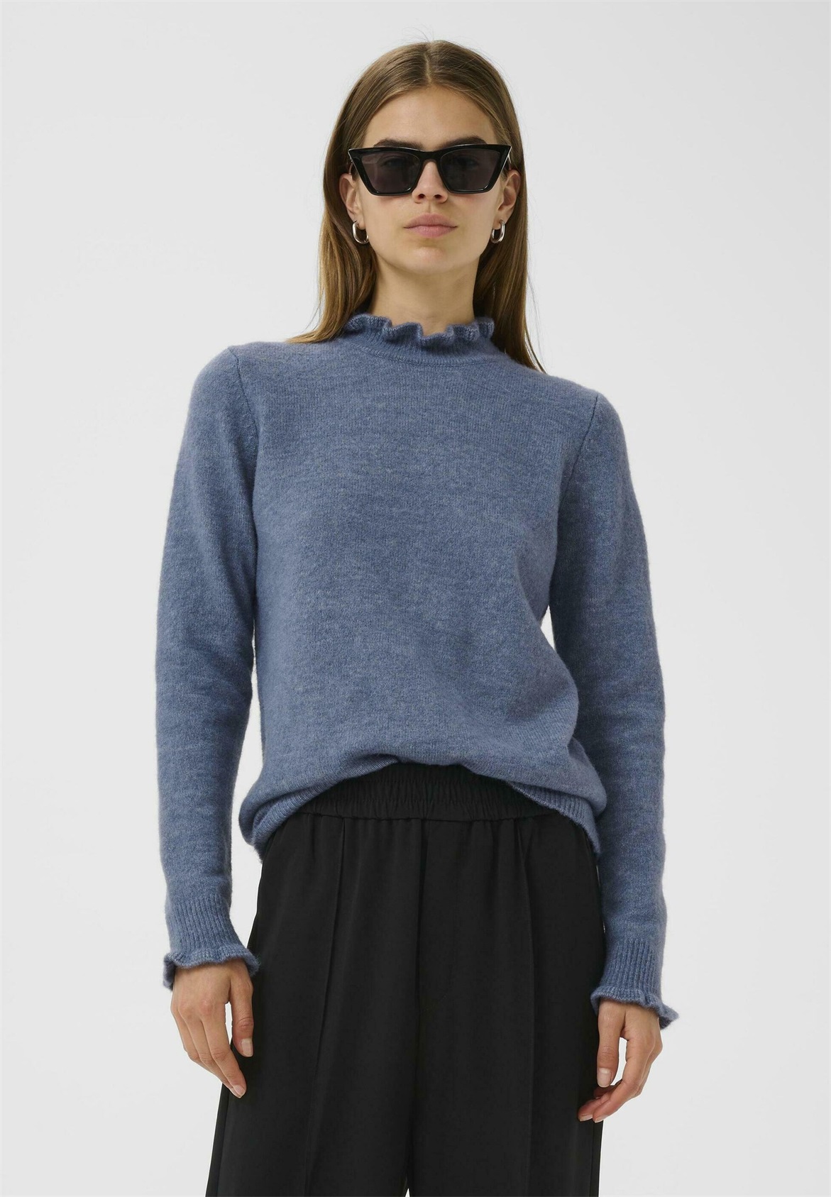 InWear GUNIIW ANAJA - Strickpullover - wild wind/blau