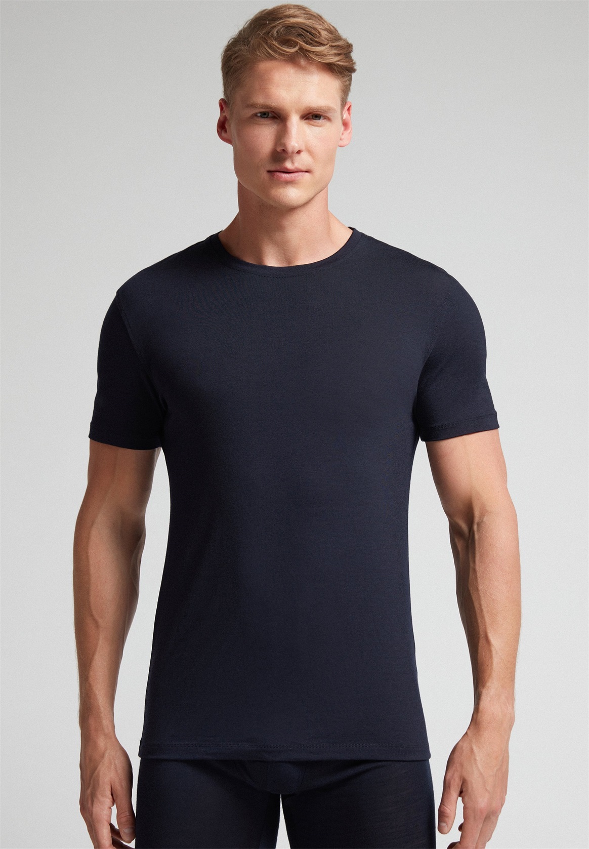 IUMAN Intimissimi Uomo WARM EFFECT - Unterhemd/-shirt - night blue/blau
