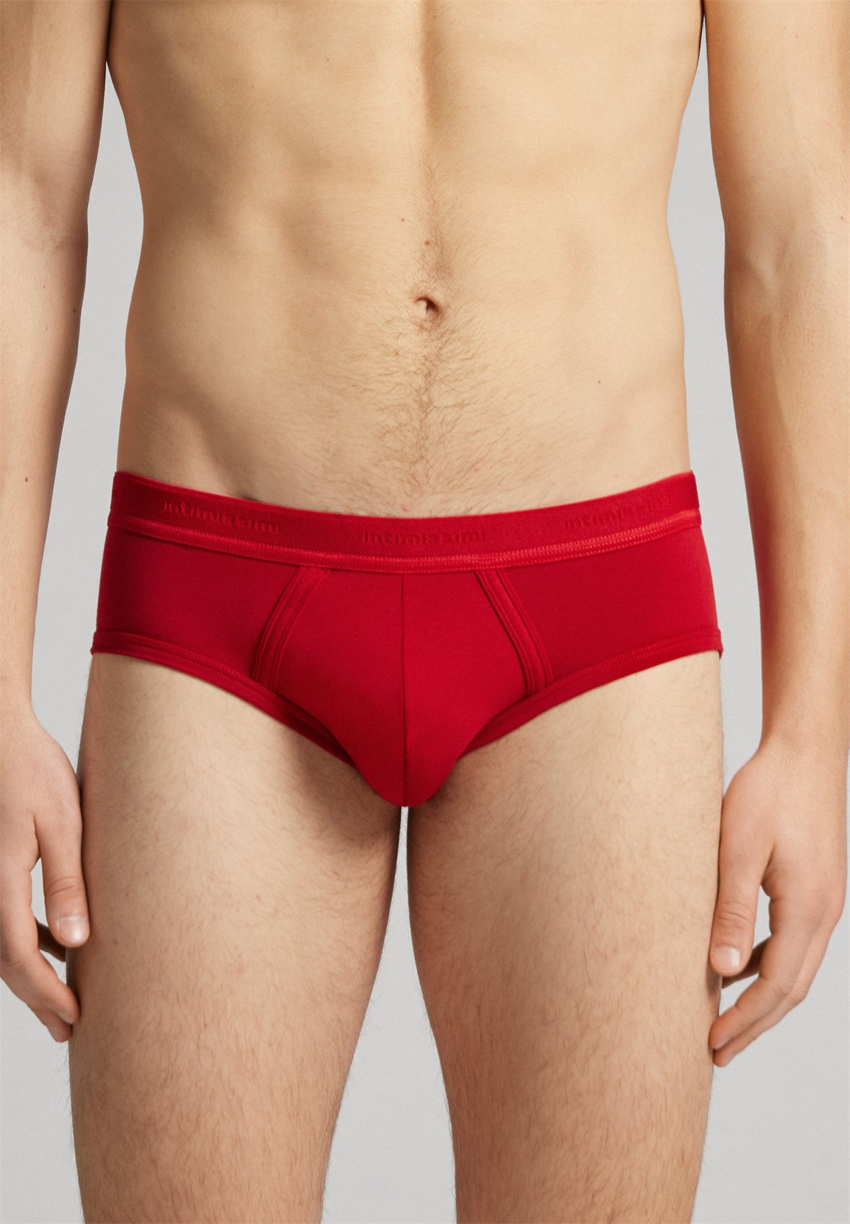 IUMAN Intimissimi Uomo AUS STRETCH MIT LOGO - Slip - rosso intenso/rosso/rot
