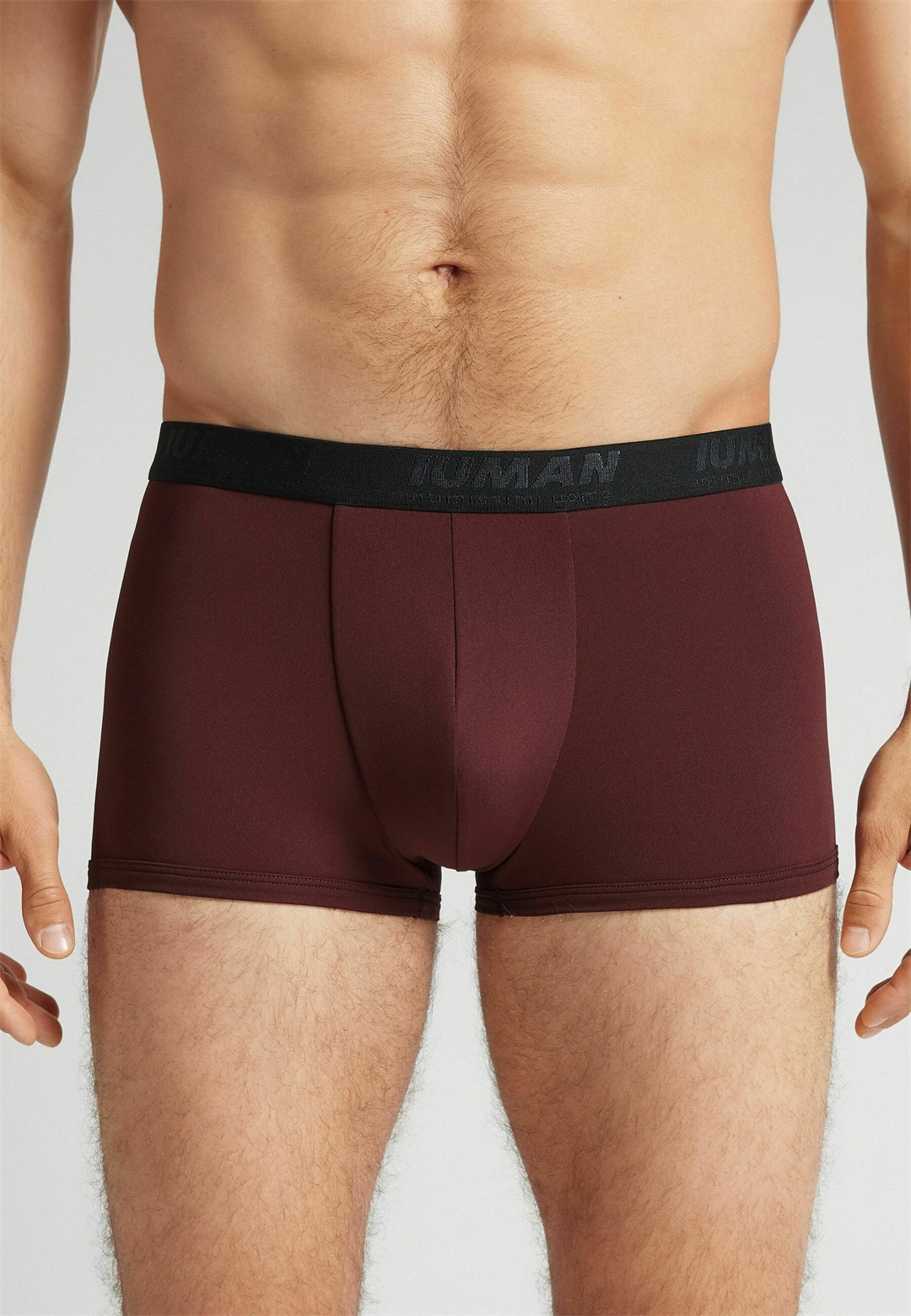 IUMAN Intimissimi Uomo Boxer Briefs - burgundy/mauve