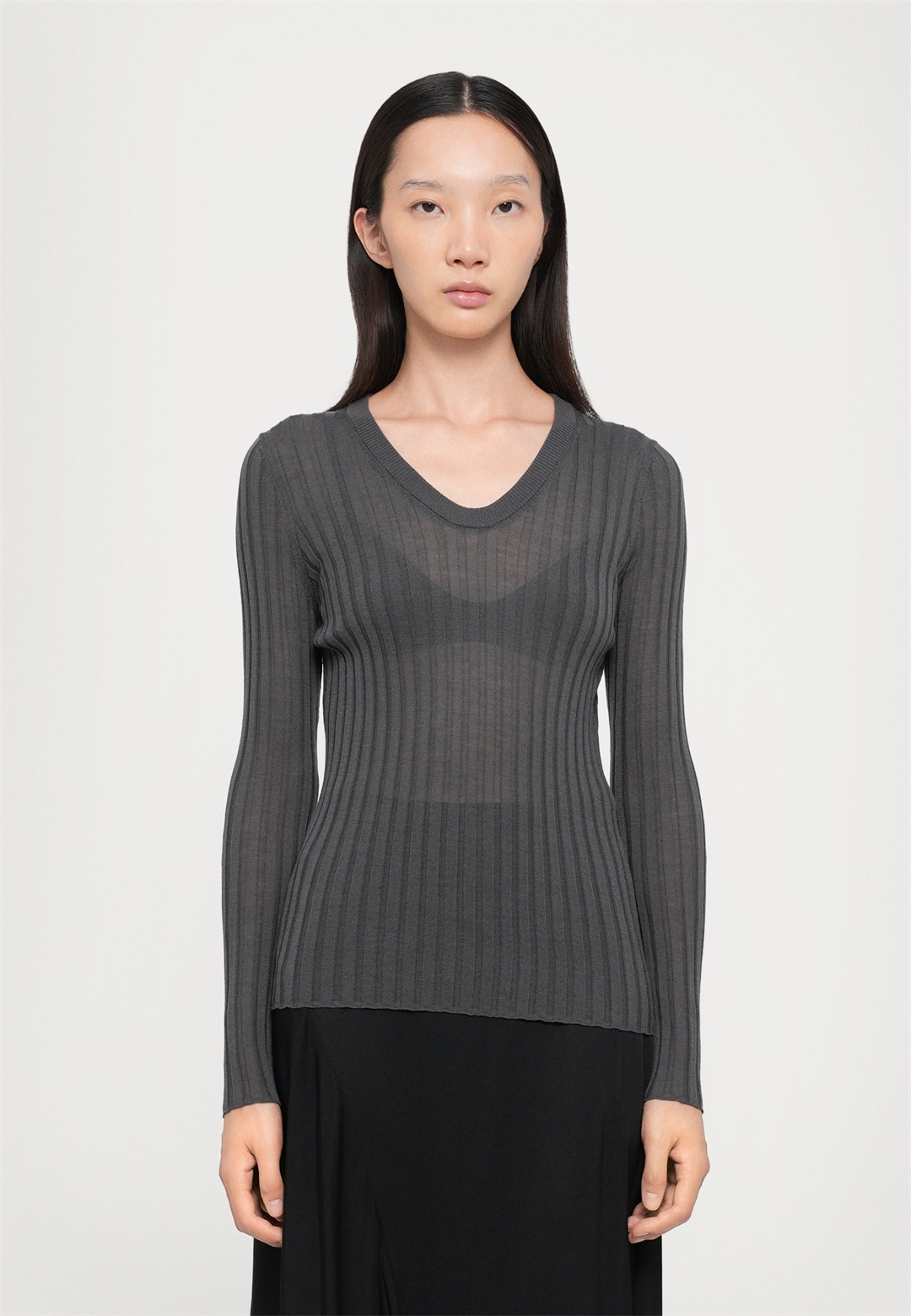 Iro HATTIE - Strickpullover - dark grey/grau