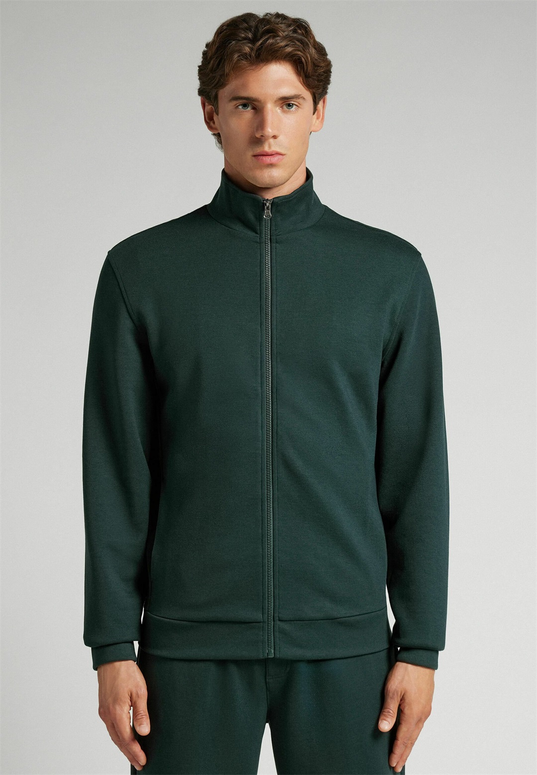 IUMAN Intimissimi Uomo Sweatjacke - green/dunkelgrün