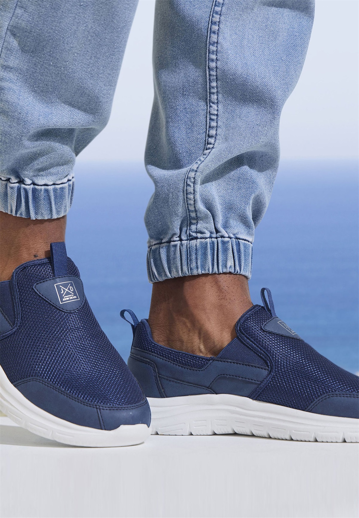 john devin Slipper - marine/blau