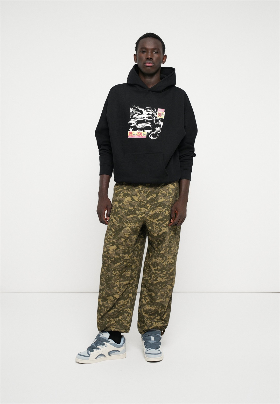 Jacker FEARLESS HOODIE UNISEX - Kapuzenpullover - black/schwarz