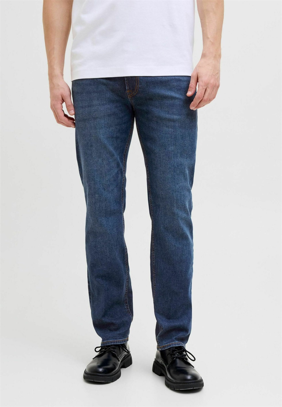 Jack & Jones JJICLARK JJORIGINAL - Jeans Straight Leg - blue denim