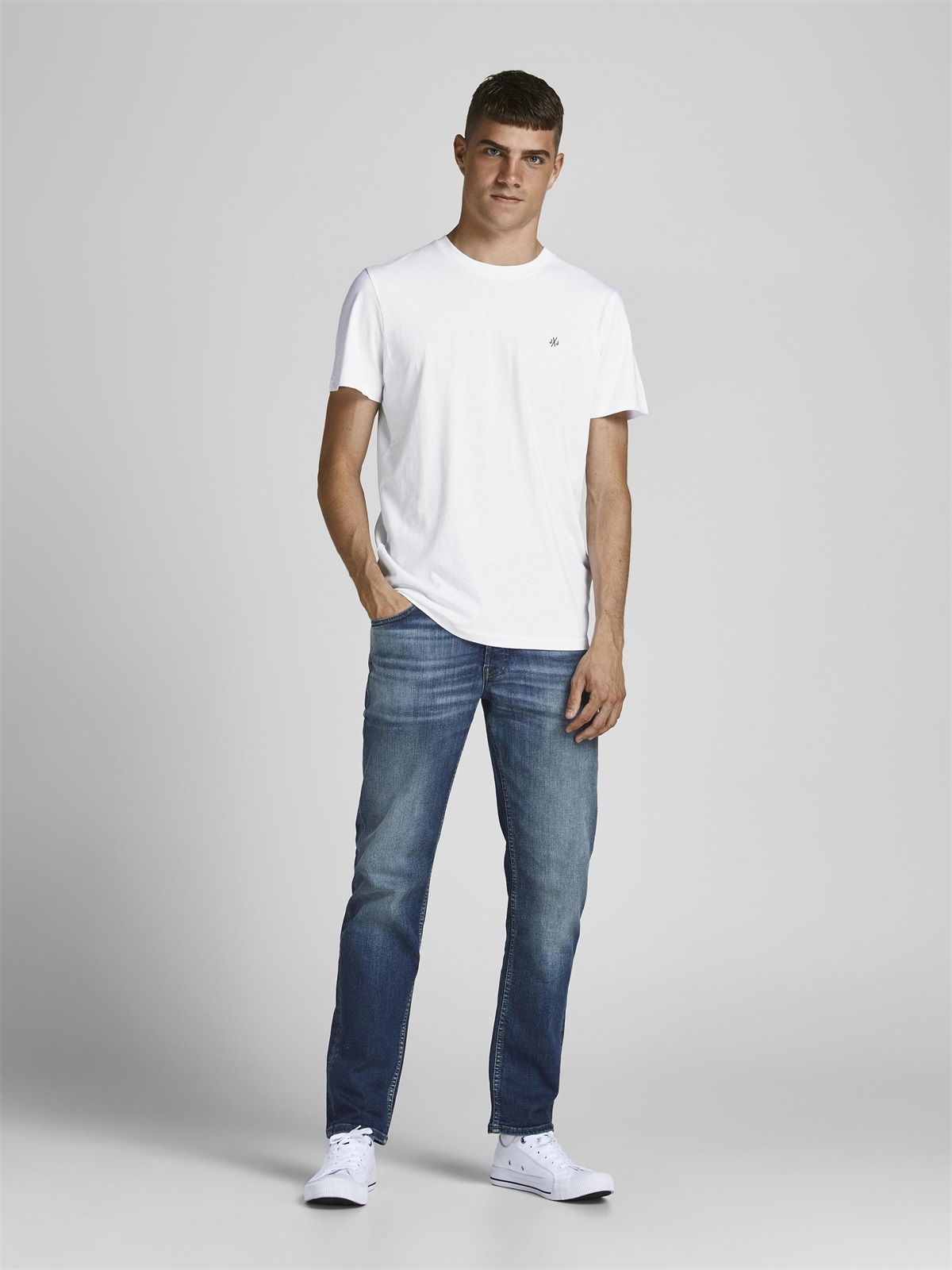 Jack & Jones JORJXJ TEE CREW NECK 5 PACK - T-Shirt basic - white/mehrfarbig