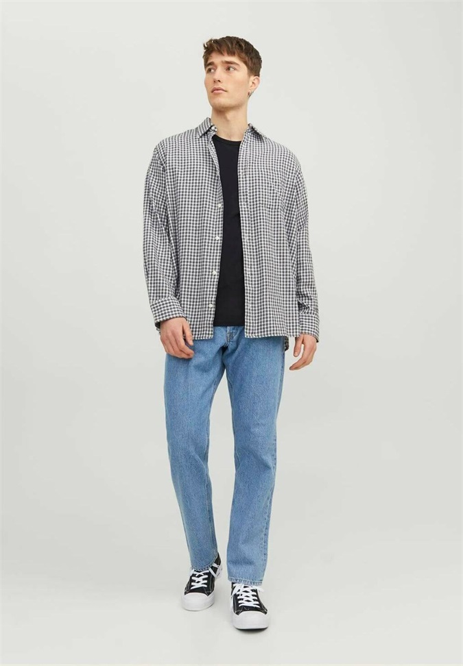 Jack & Jones RUNDHALS 3 STÜCK - T-Shirt basic - schwarz black/schwarz