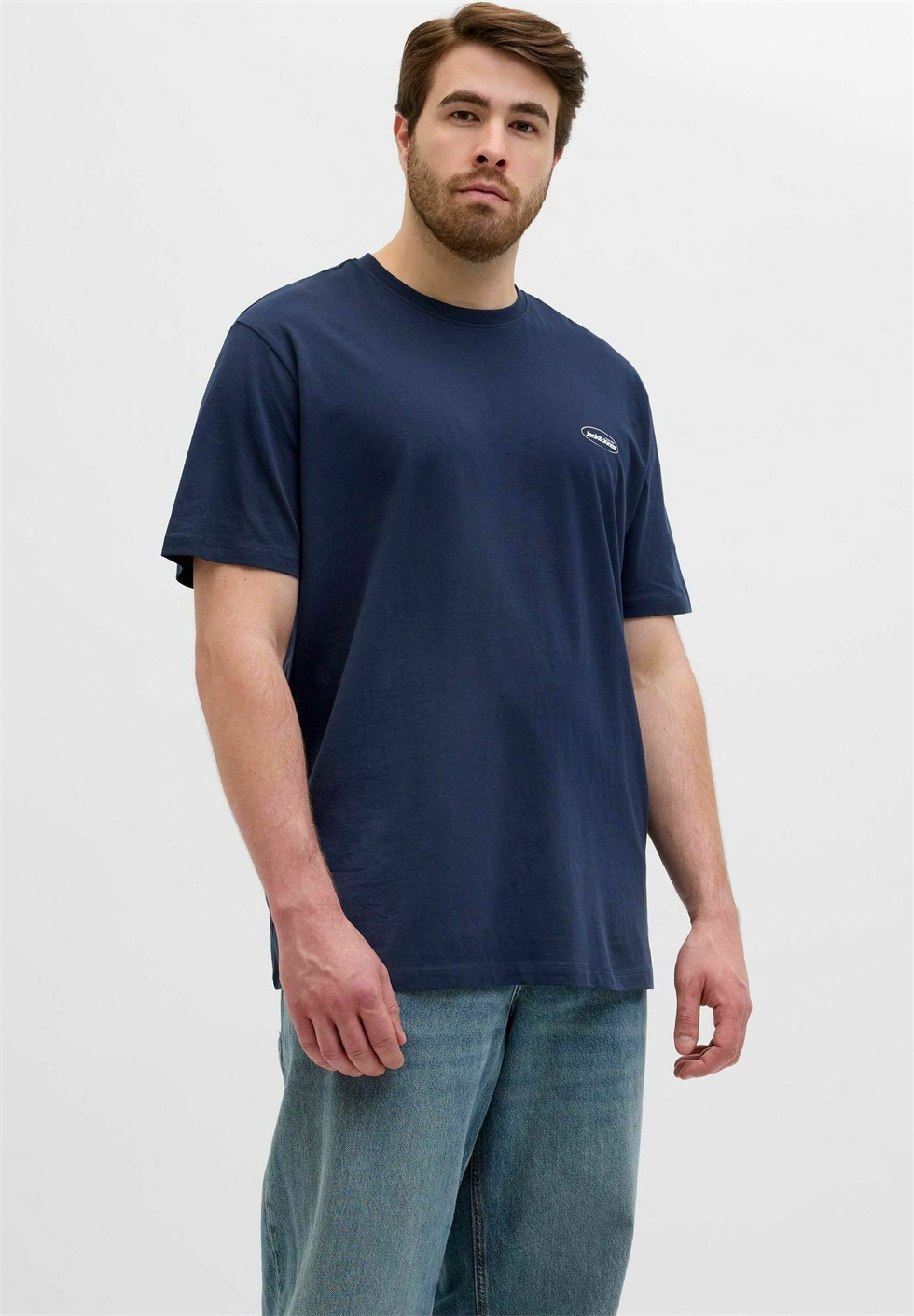 Jack & Jones PLUS SIZE - T-Shirt basic - navy blazer/dunkelblau