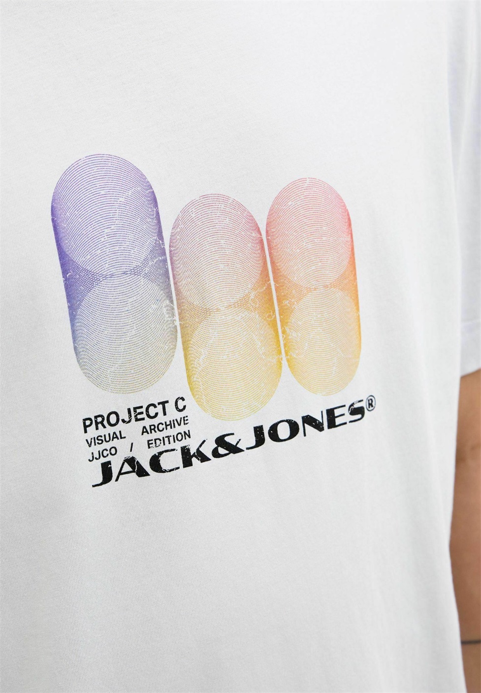 Jack & Jones PLUS SIZE - T-Shirt print - gray dawn/grau