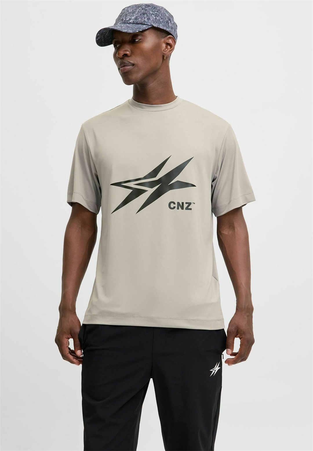 Jack & Jones T-Shirt print - gray flannel/grau