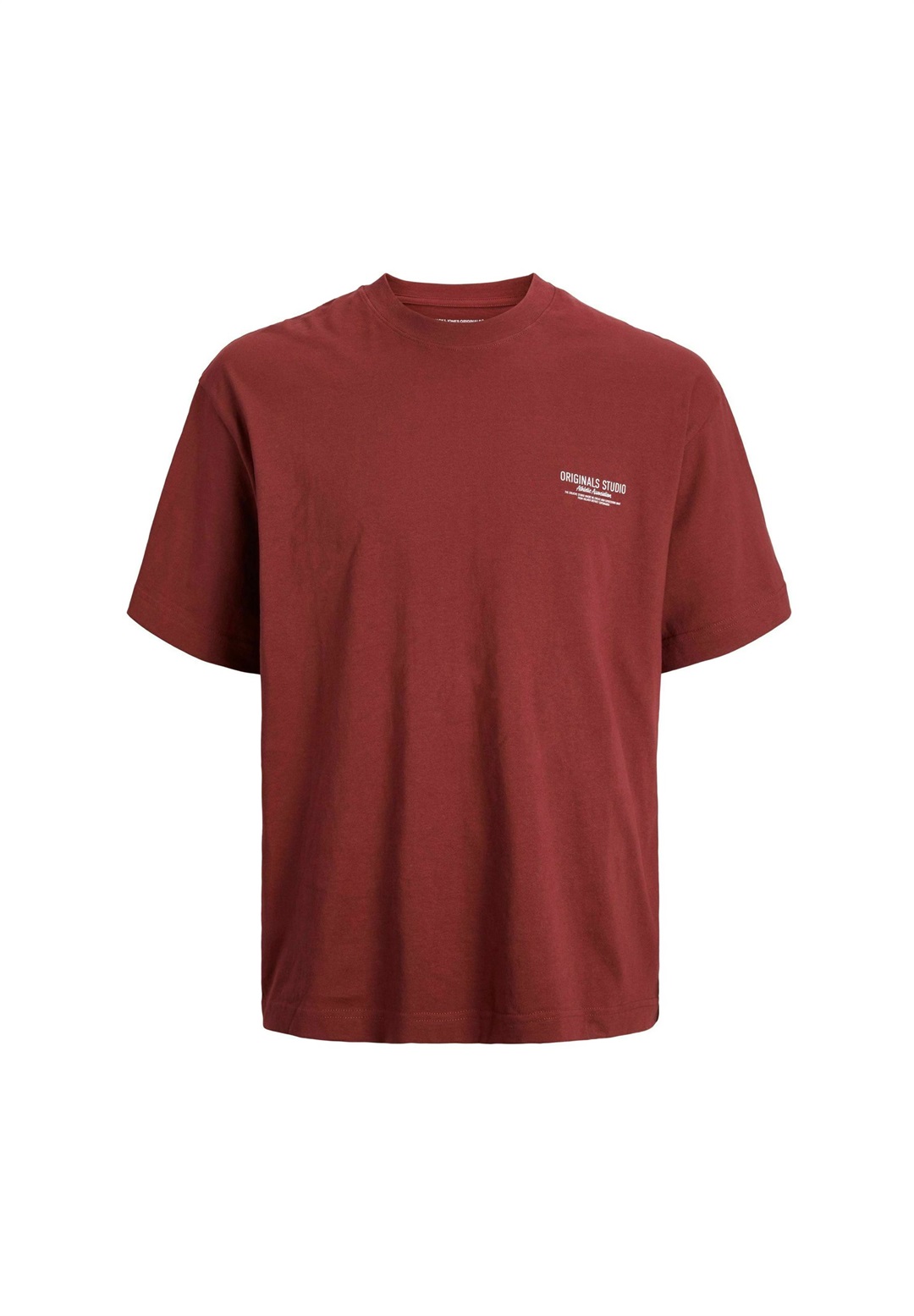 Jack & Jones T-Shirt print - tibetan red/dunkelrot-meliert