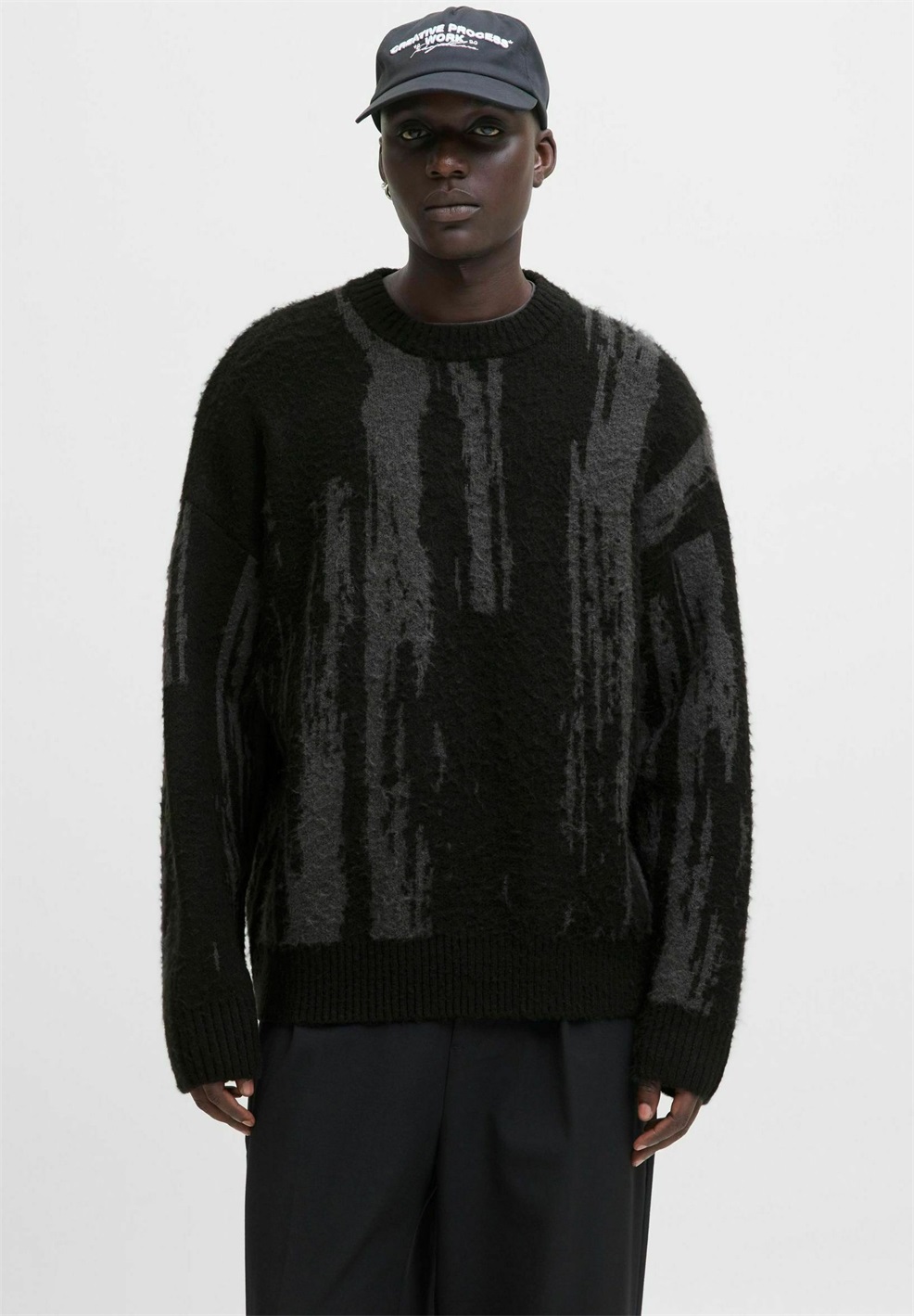 Jack & Jones Strickpullover - black/schwarz