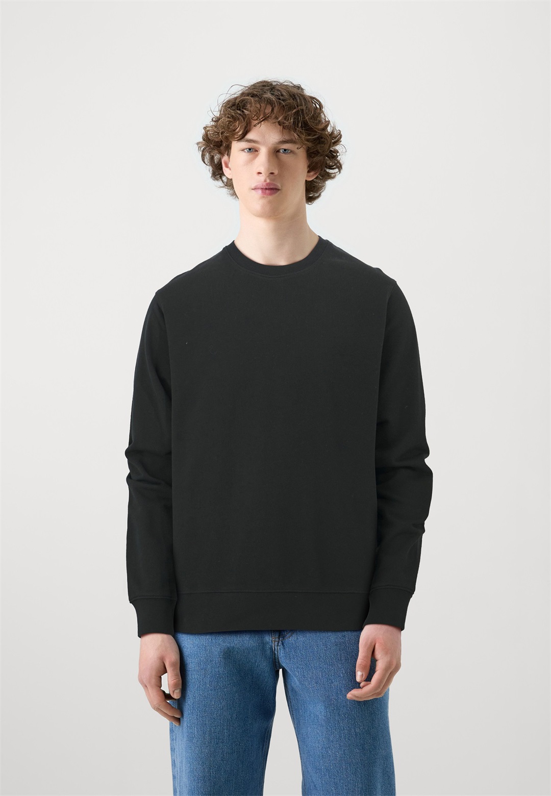 Jack & Jones JJECHARGE CREW NECK - Sweatshirt - black/schwarz