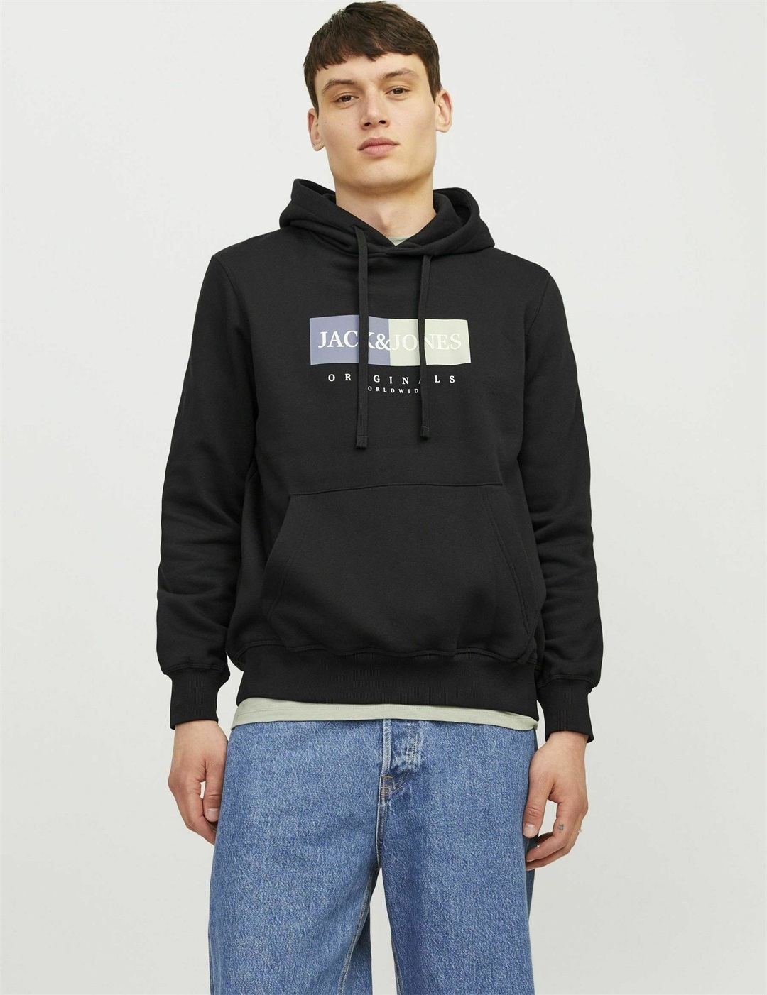 Jack & Jones LOGO - Sweatshirt - black/schwarz