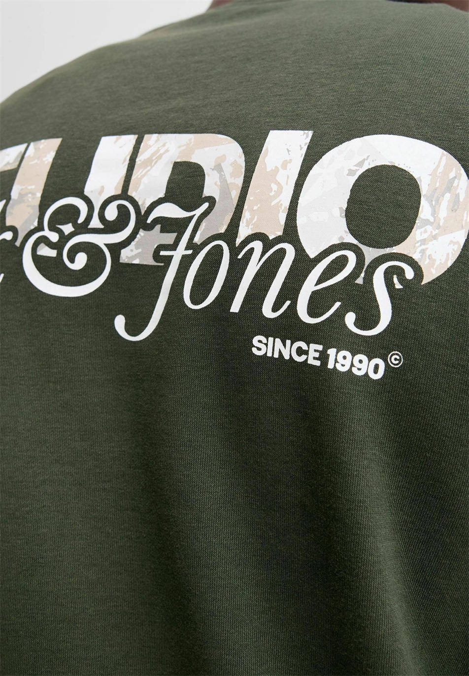 Jack & Jones PLUS SIZE GEDRUCKT - Sweatshirt - duffel bag/khaki