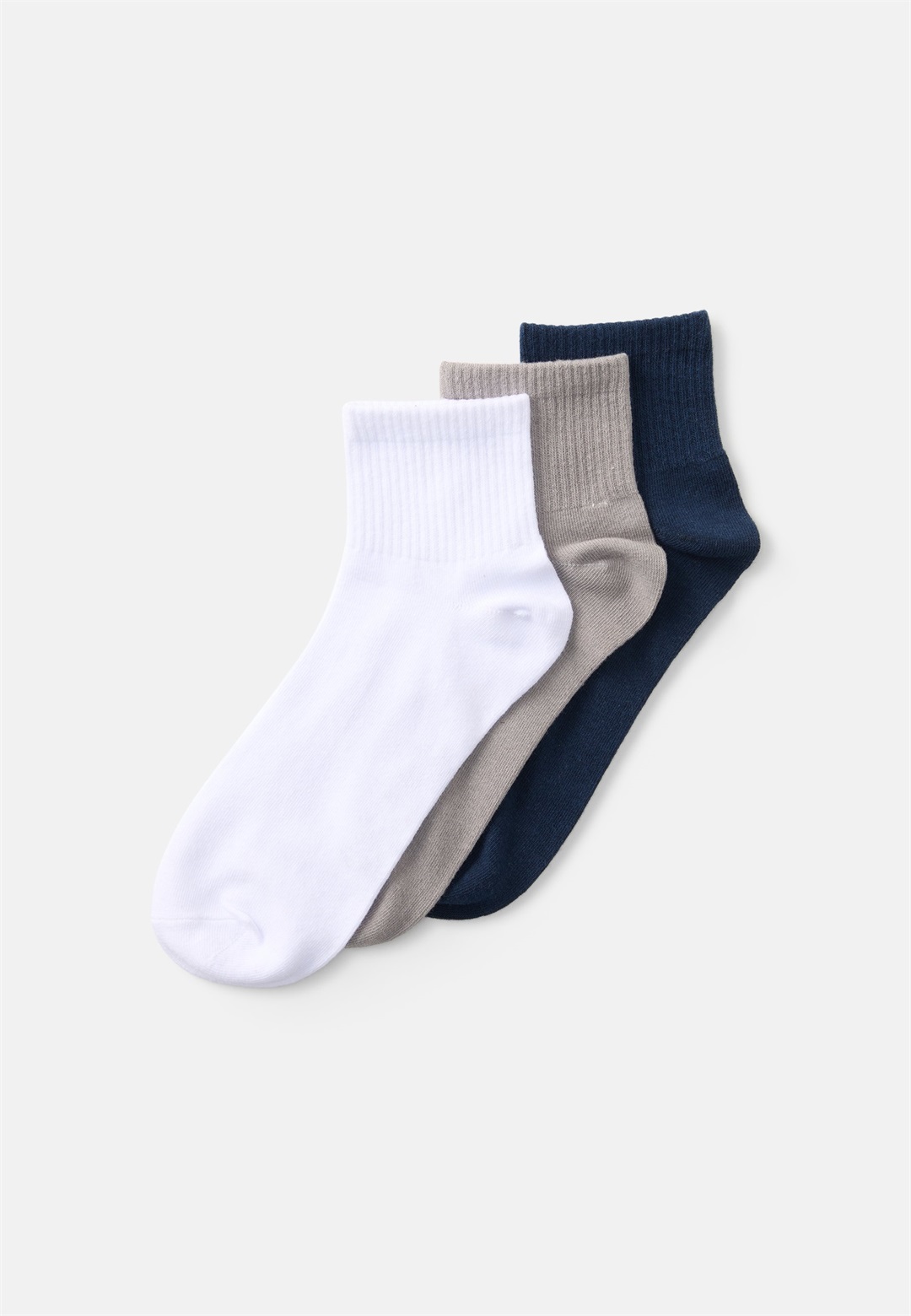 Jack & Jones JACNICK SHORT TENNIS SOCKS 3 PACK - Socken - grey/white/blue/grau