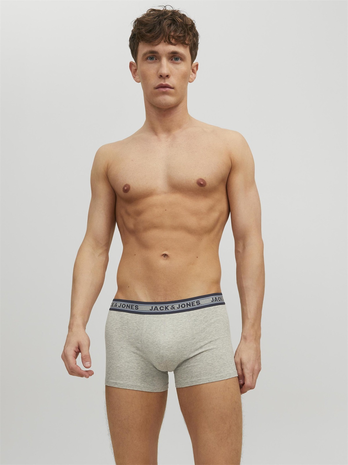 Jack & Jones OLIVER TRUNKS 5 PACK - Boxer Briefs - dark grey melange/dunkelgrau