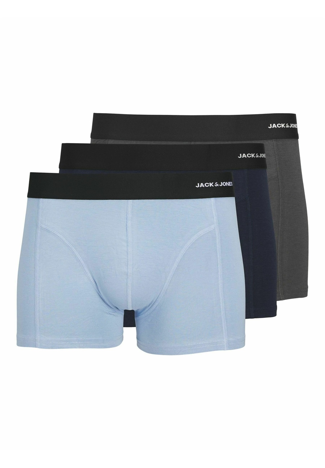 Jack & Jones 3ER-PACK - Boxer Briefs - asphalt/dunkelgrau