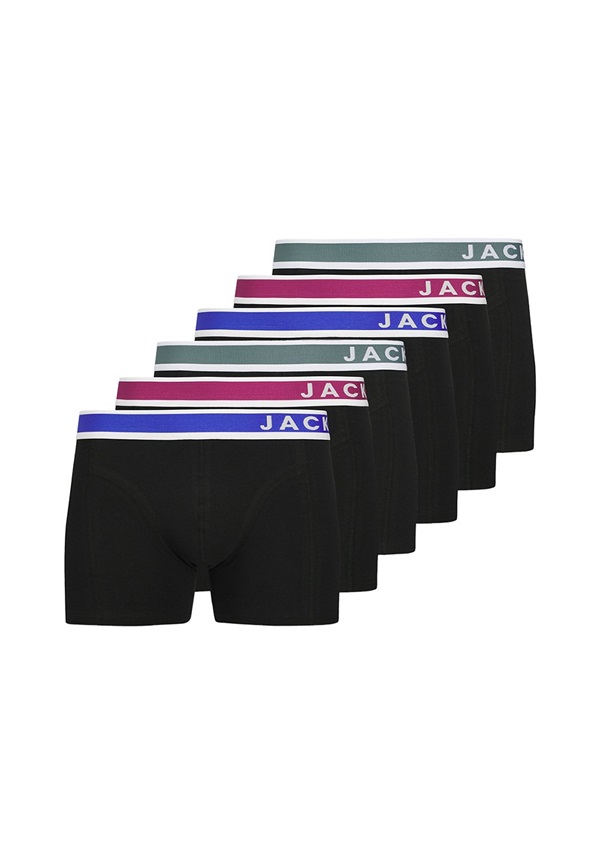 Jack & Jones 6ER PACK EASTON - Boxer Briefs - schwarz