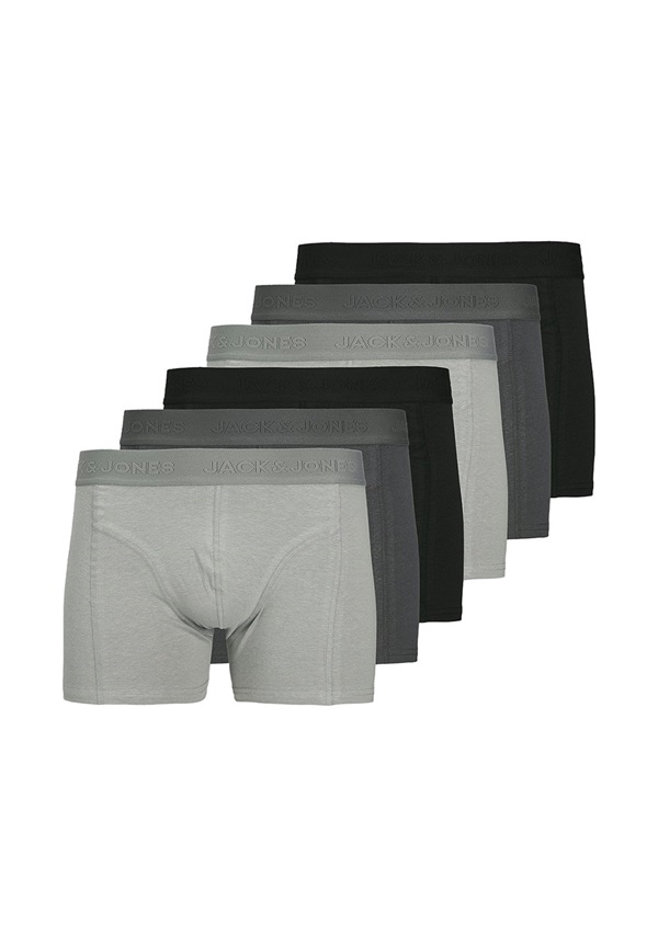 Jack & Jones RETRO 6ER PACK ORDINARY - Boxer Briefs - schwarz grau/grau