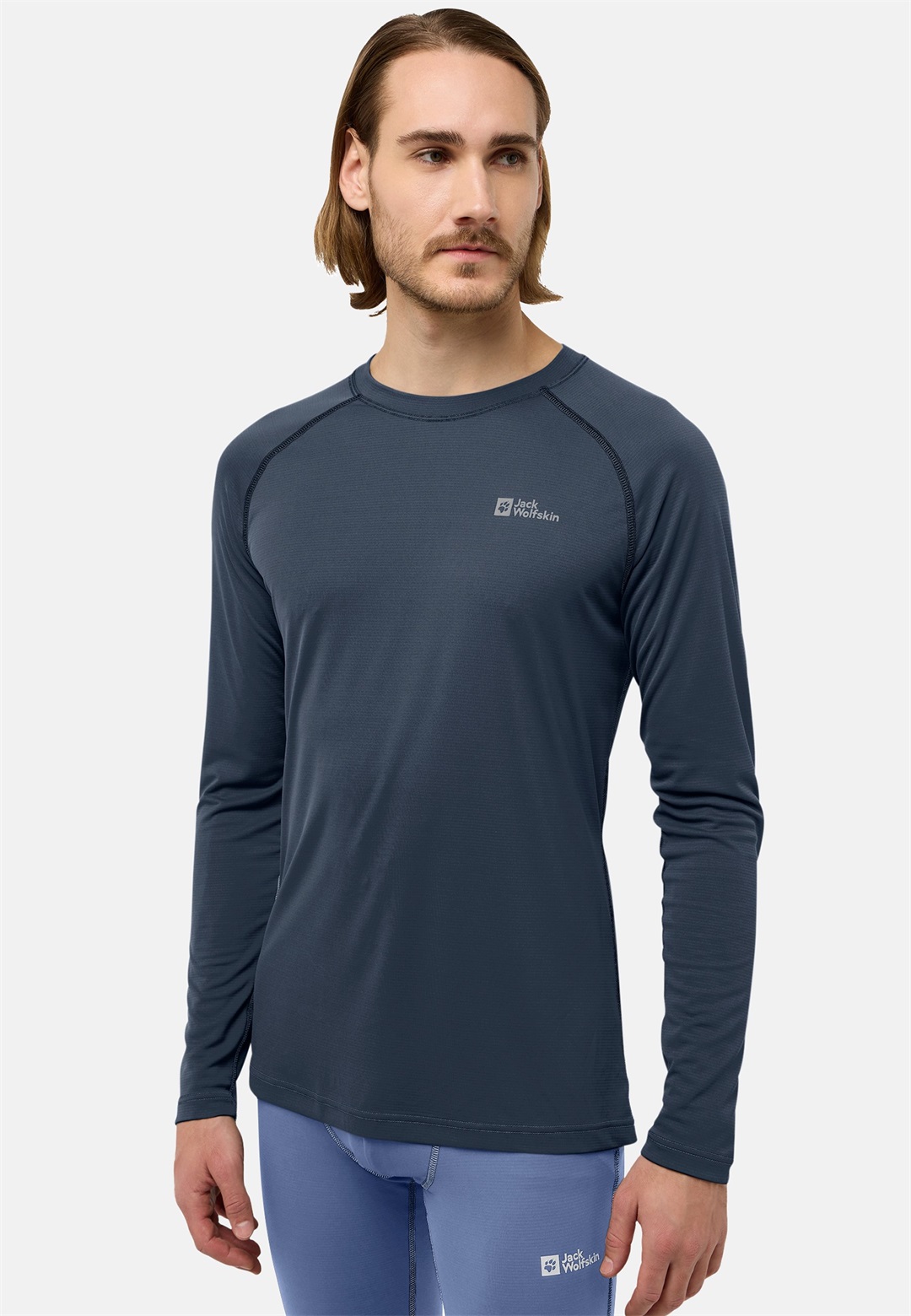 Jack Wolfskin INFINITE LIGHT LS - Langarmshirt - midnight sky/dunkelblau