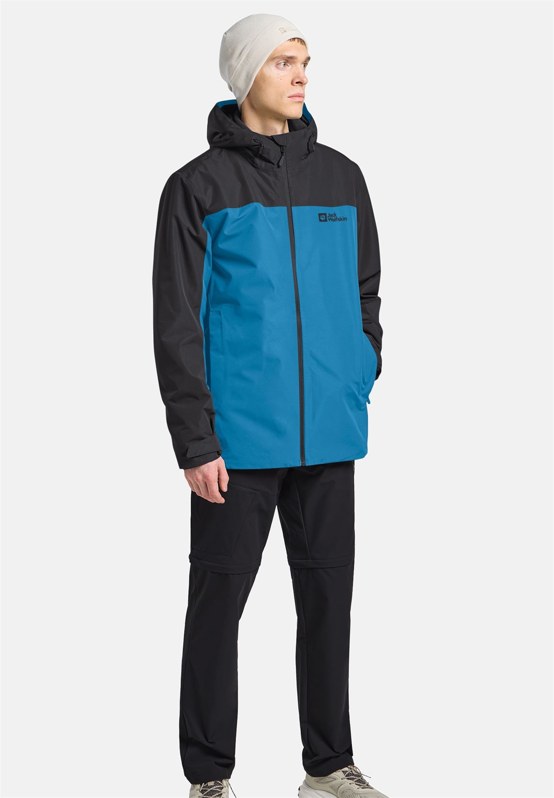 Jack Wolfskin TAUBENBERG 3IN1 M - Regenjacke / wasserabweisende Jacke - aurora blue/blau