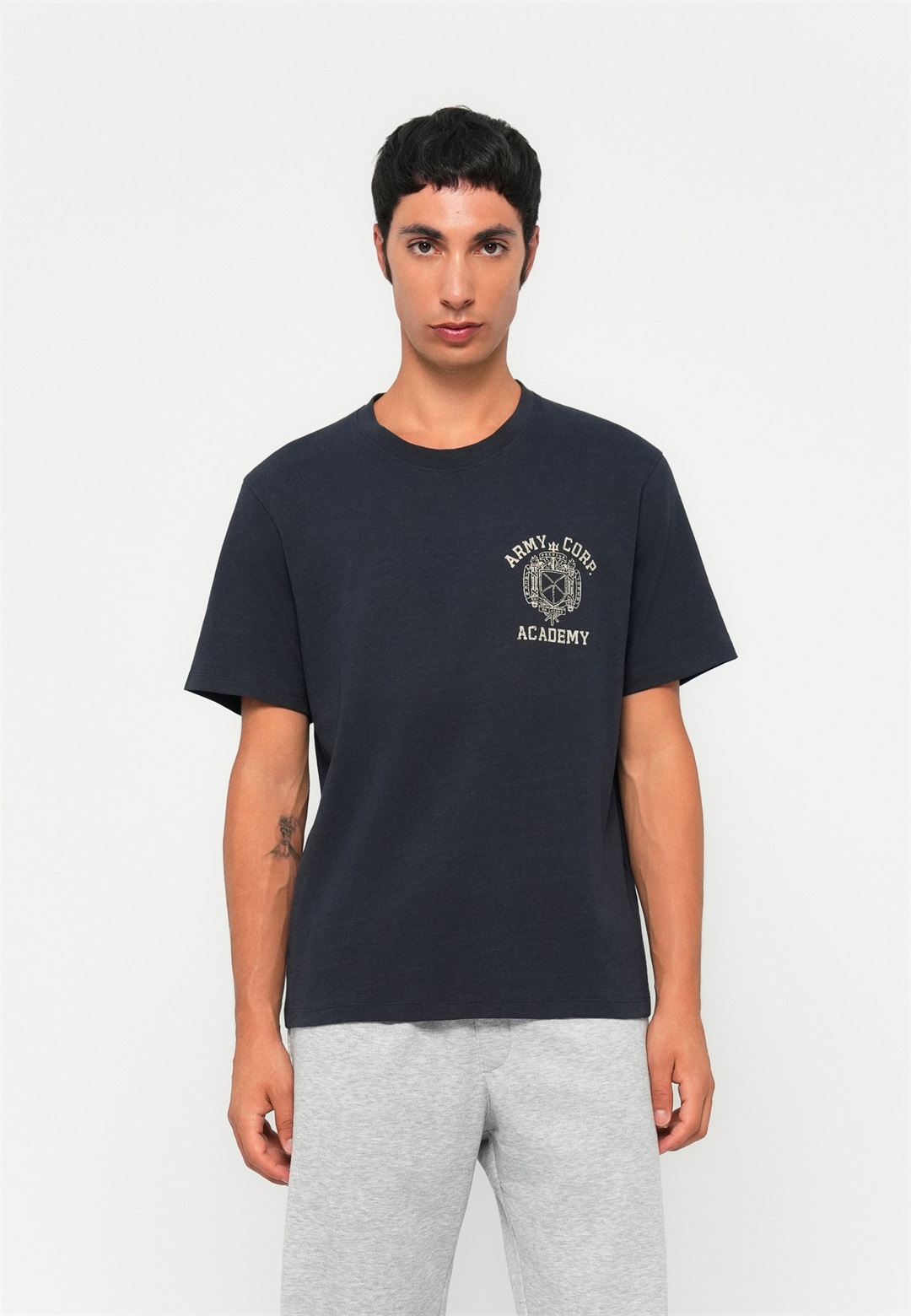 Jack & Jones PREMIUM JPRBLUPETE TEE - T-Shirt print - dark navy/dunkelblau