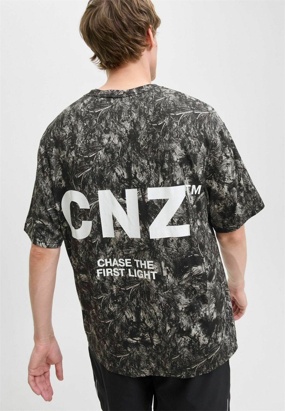 Jack & Jones Performance JCOCNZ BERLIN - T-Shirt print - black/schwarz