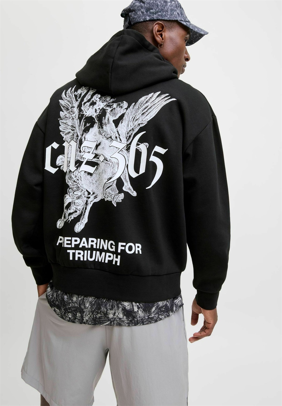 Jack & Jones Performance JCOCNZ BERLIN - Kapuzenpullover - black/schwarz