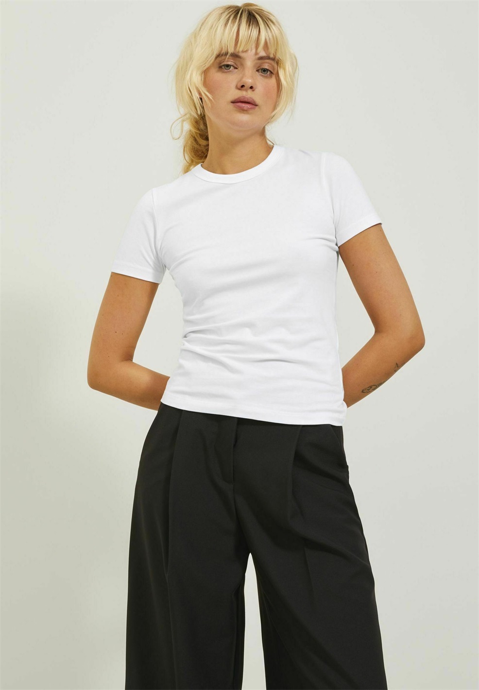 JJXX JXGIGI STR SS TEE JRS NOOS - T-Shirt basic - bright white/weiß