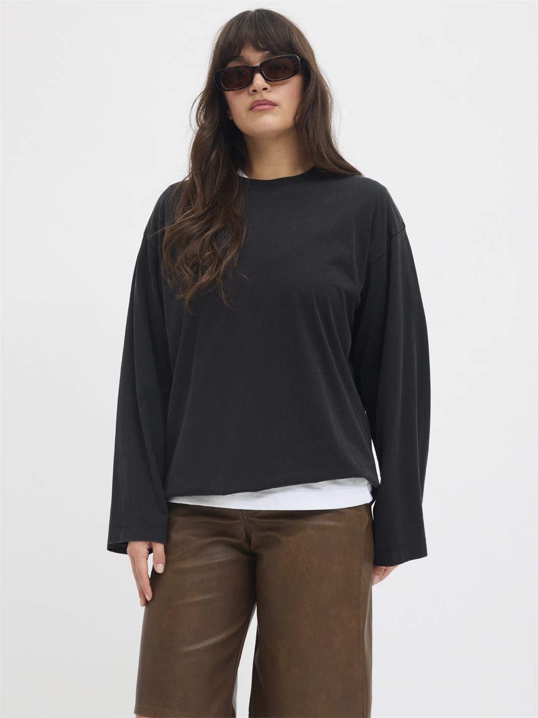 JJXX JXANDREA LOOSE TEE - Langarmshirt - black/schwarz