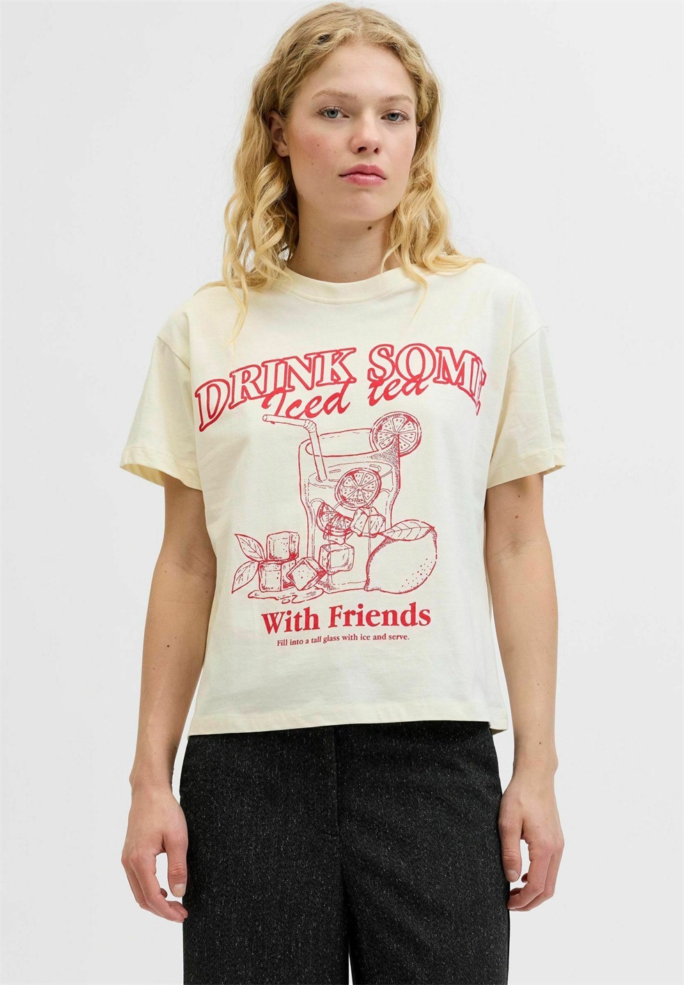 JJXX JXLUCY - T-Shirt print - vanilla ice/offwhite