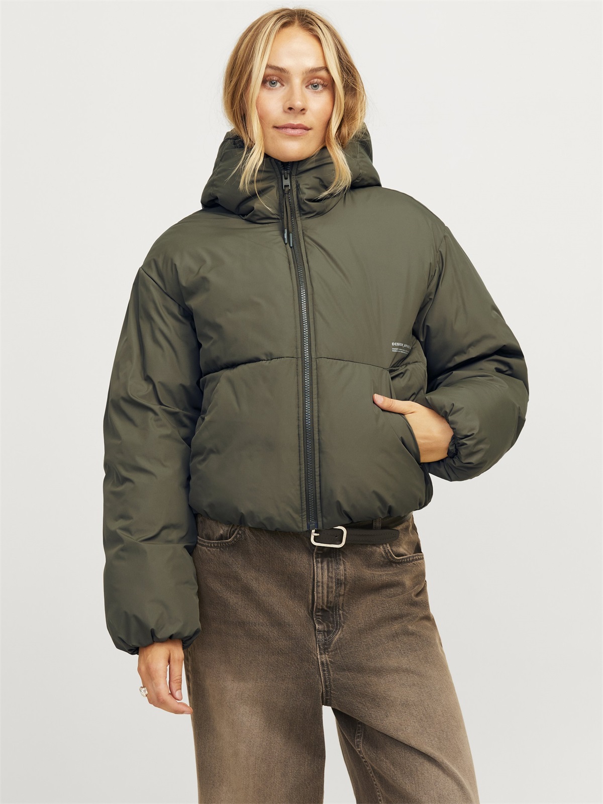 JJXX JXLOLLY PUFFER JACKET - Winterjacke - grape leaf/khaki