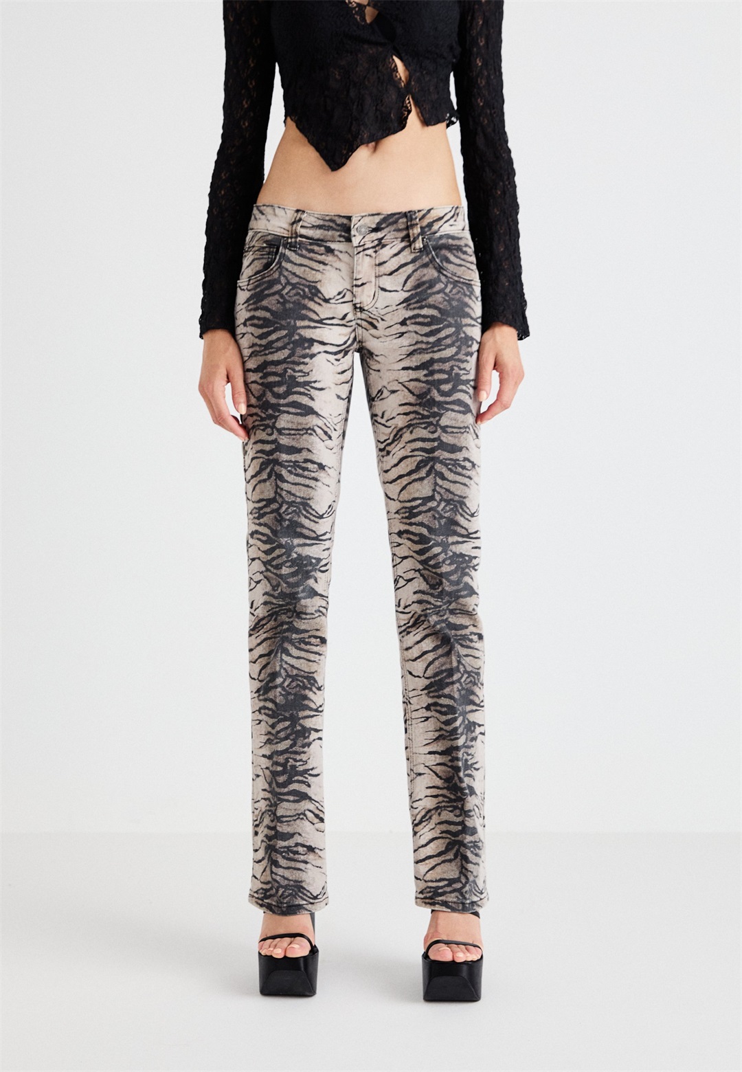 Jaded London BOOTCUT - Jeans Bootcut - brown/braun