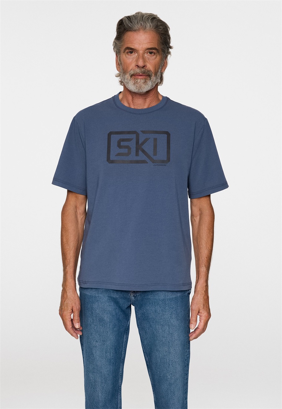 J.LINDEBERG Sports JAYDEN - T-Shirt print - vintage indigo/blau