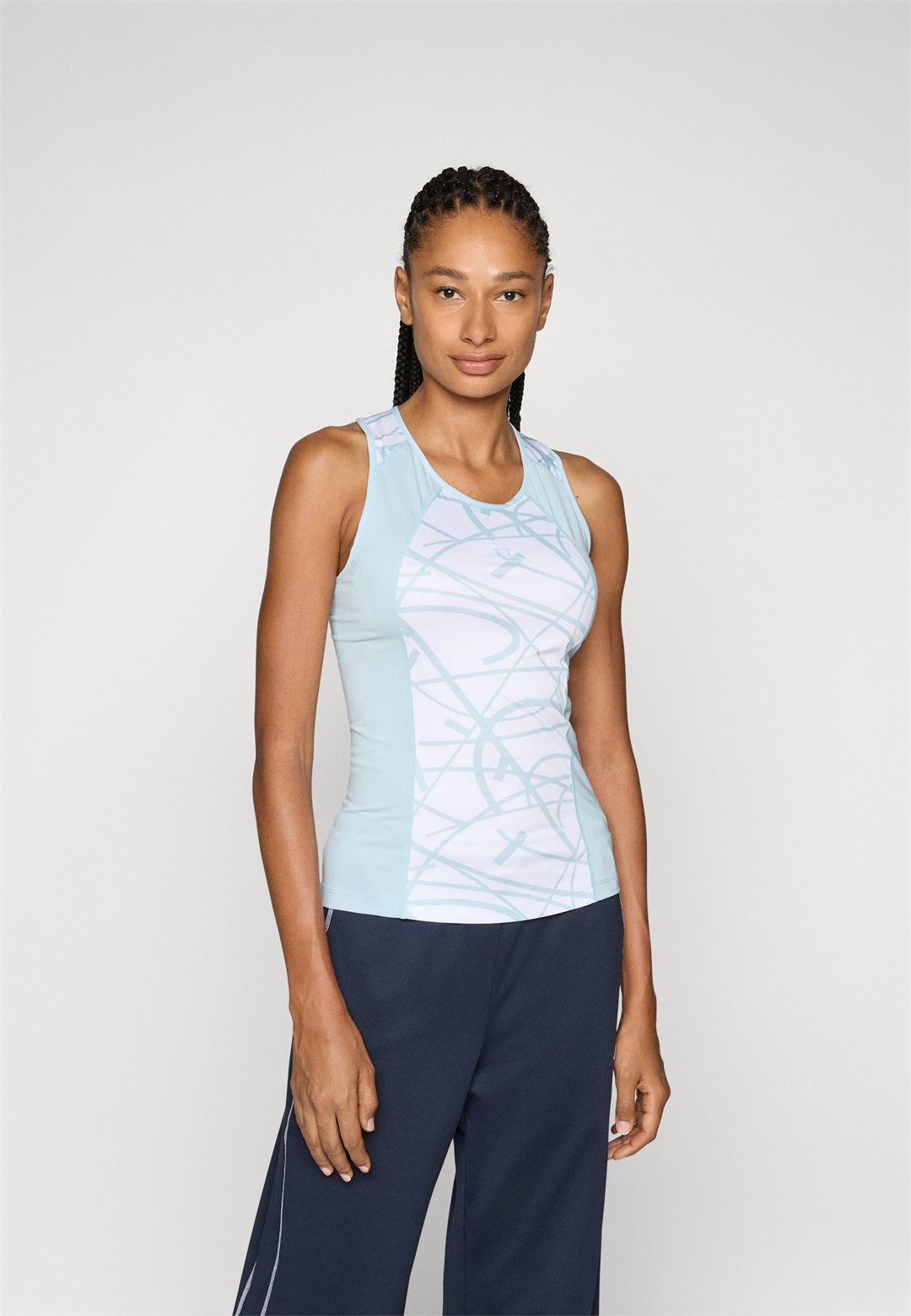 J.LINDEBERG Sports MIRIA PRINTED TOP - Top - white/weiß