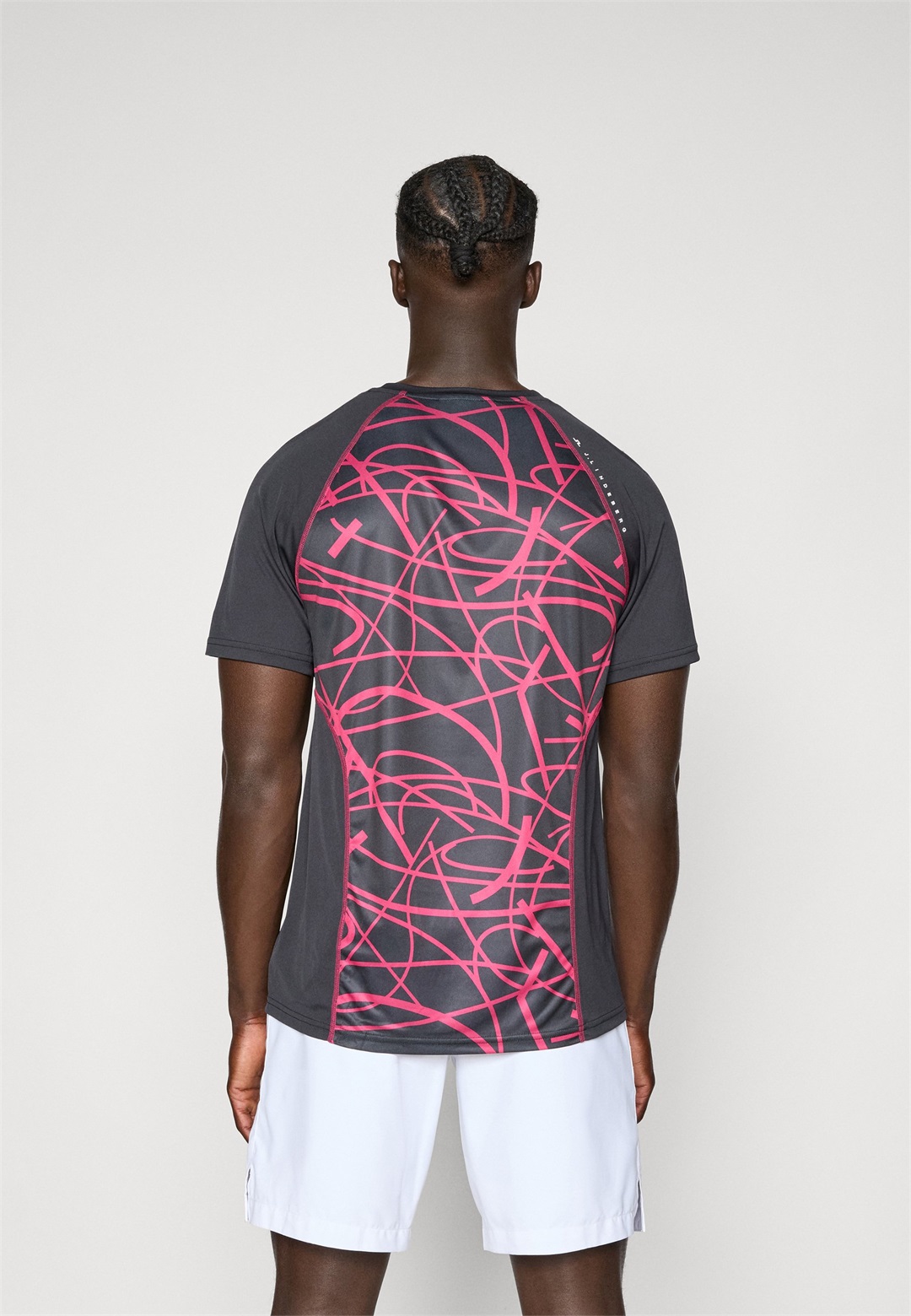 J.LINDEBERG Sports ALFONSO - T-Shirt print - black/schwarz