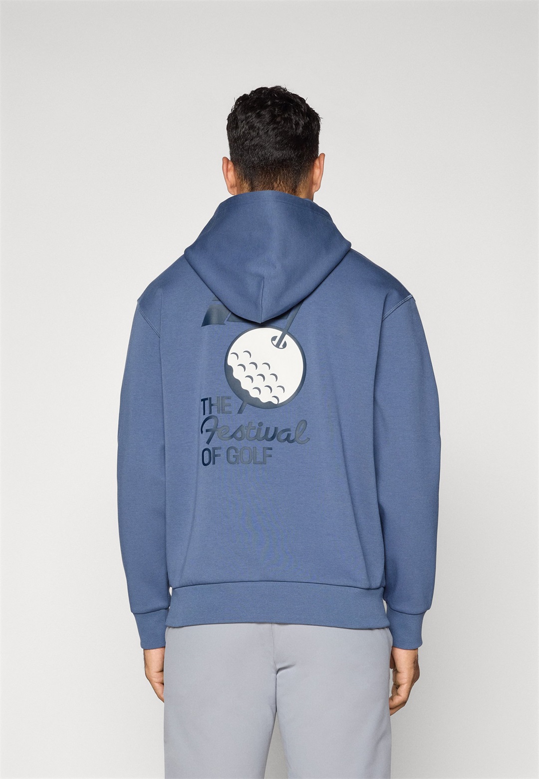 J.LINDEBERG Sports BILLY HOOD - Kapuzenpullover - vintage indigo/blau