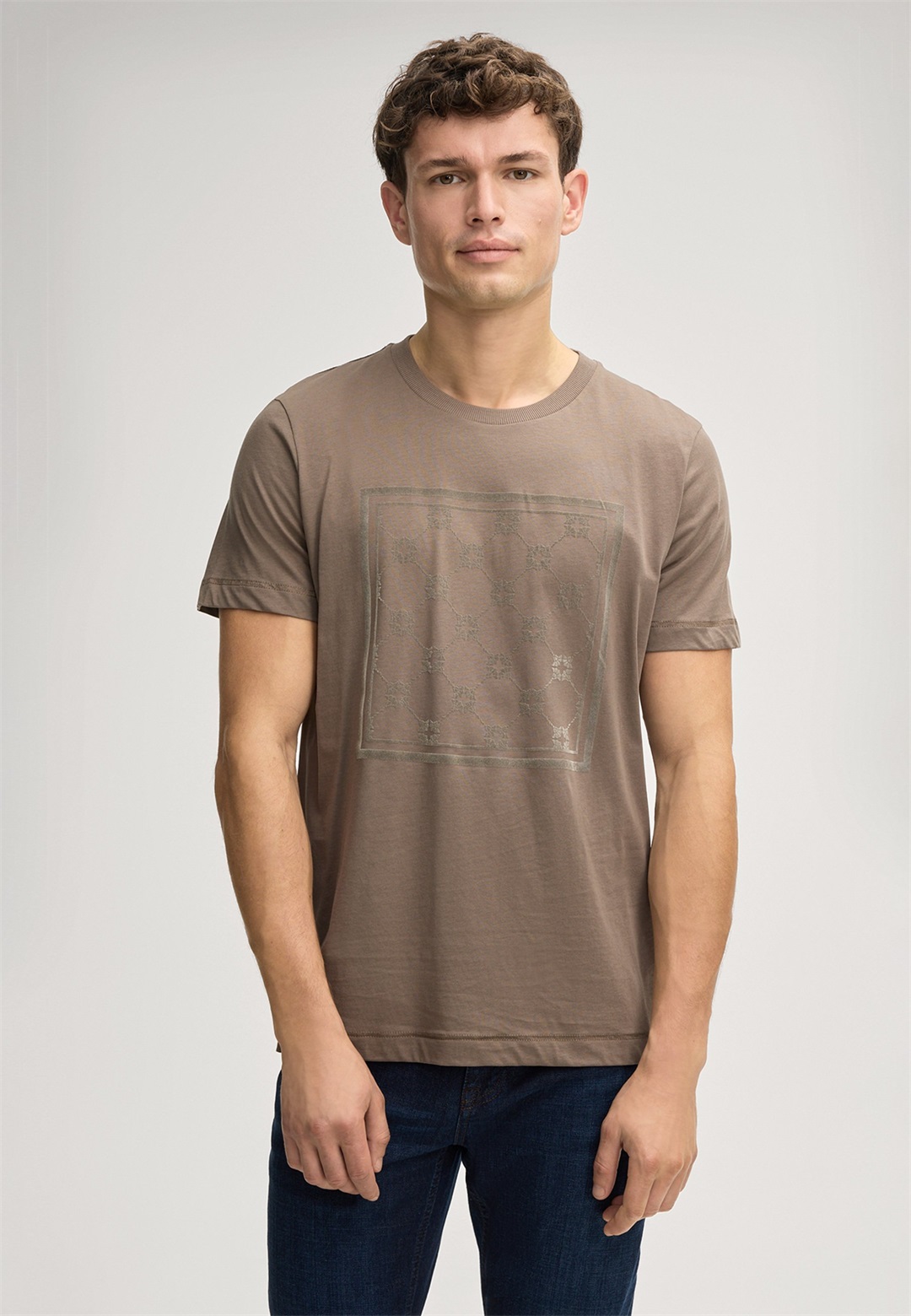 JOOP! BAJO - T-Shirt print - taupe/grau