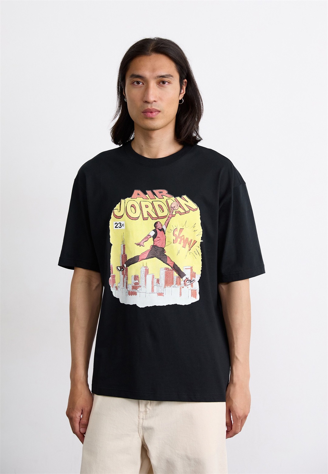 Jordan COMIC CREW - T-Shirt print - black/schwarz