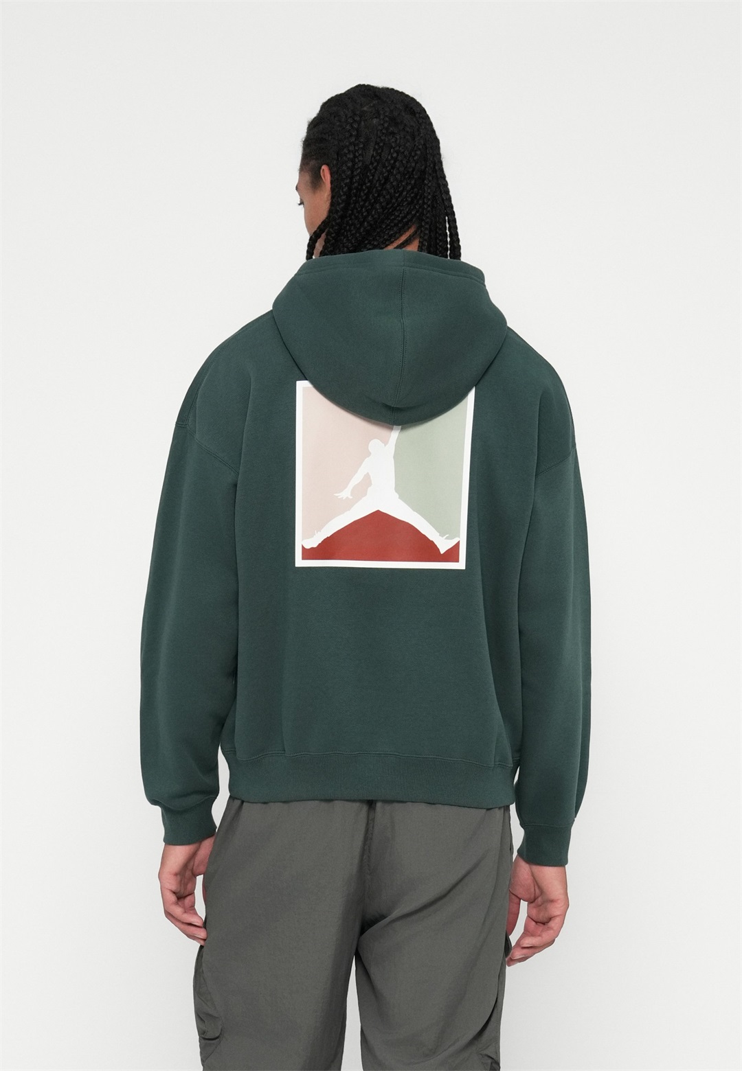 Jordan Kapuzenpullover - midnight green/sail/hellgrün