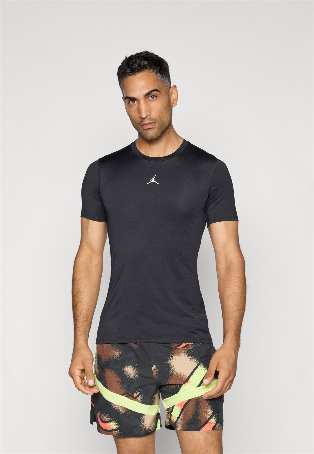 Jordan TOP - Sport T-Shirt - black/white/schwarz