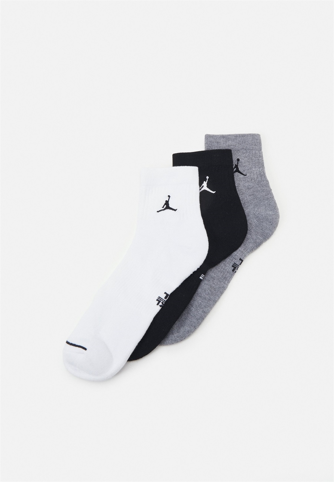 Jordan EVERYDAY CUSH ANKLE 3 PACK UNISEX - Sportsocken - white/carbon heather/black/weiß